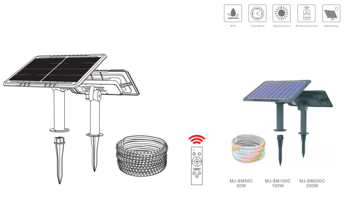 Solar-Strip-Light-RGB1 太阳能灯条-RGB1