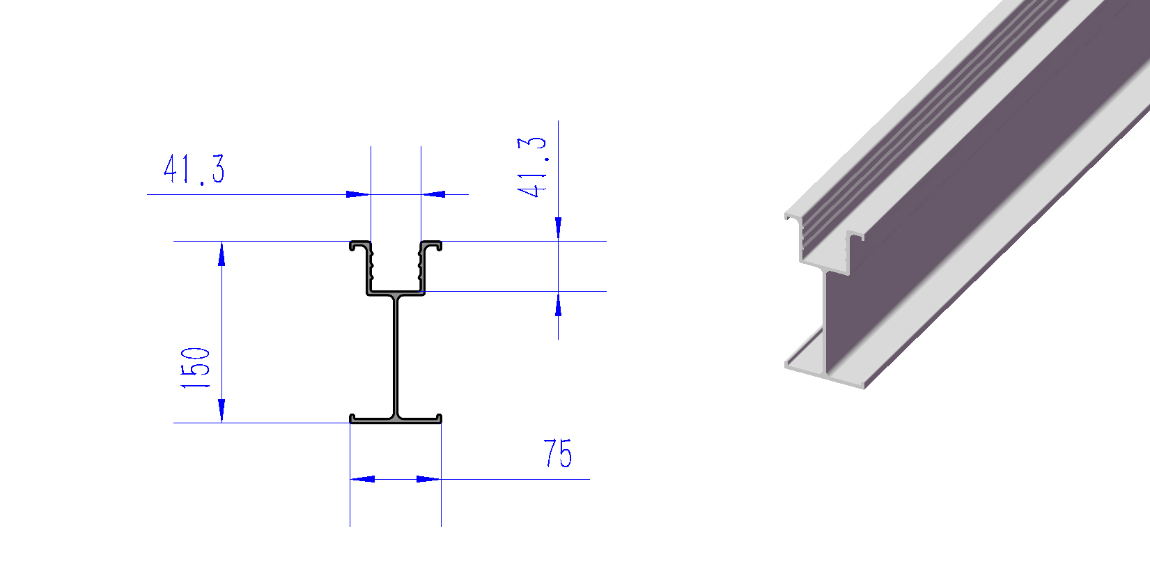 aluminium i beam sizes aluminium i-balkafmetingen