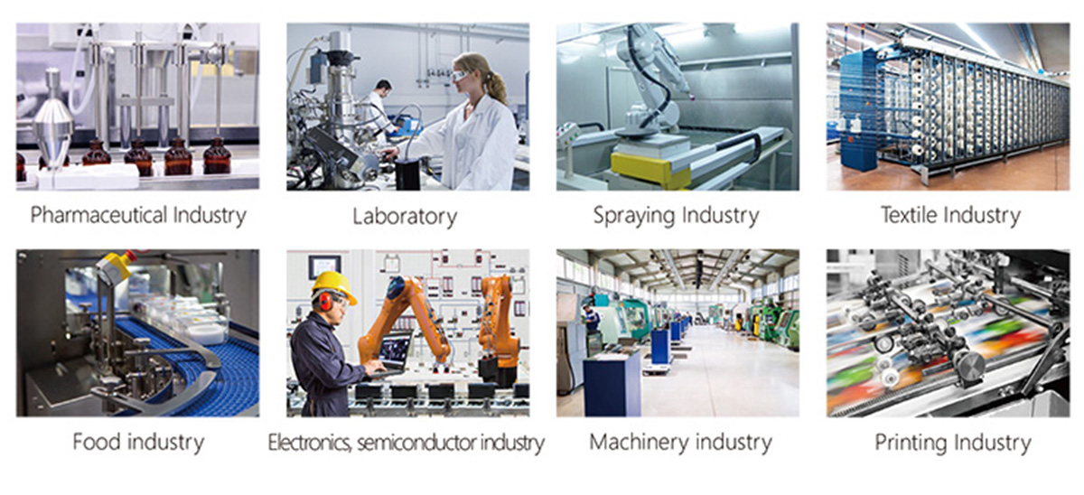 Applications of Water-Lubricated Oil-Free Screw Air Compressor Aplikasi Kompresor Udara Sekrup Bebas Minyak Berpelumas Air
