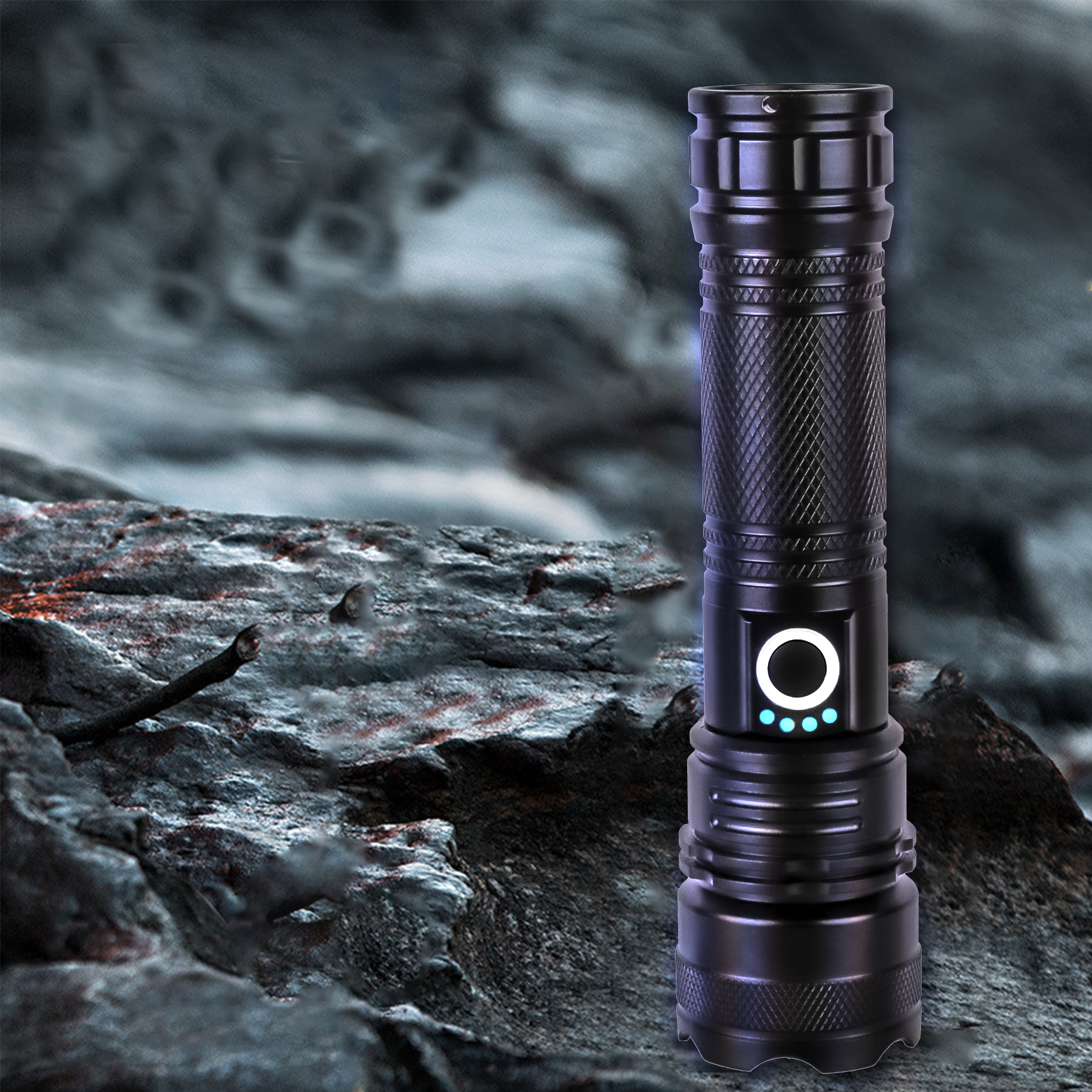 Helius LD02 1200 Lumens Aluminum Alloy Zoomable Power Display P70 LED Torche Flashlight 8 Helius LD02 1200 流明鋁合金可變焦電量顯示 P70 LED 手電筒手電筒 8