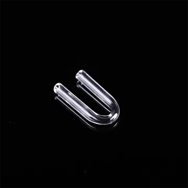 U-shaped fused silica glass tube أنبوب زجاجي من السيليكا المنصهر على شكل حرف U