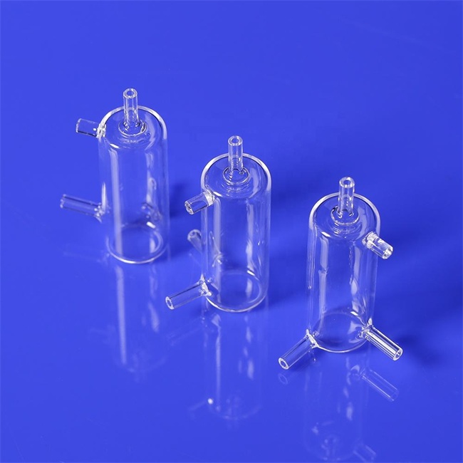 Laboratory transparent quartz overflow tube wholesale Tube de trop-plein de quartz transparent de laboratoire, vente en gros