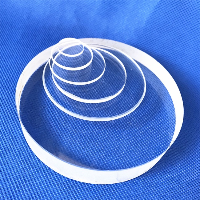 High transmittance endoscope quartz glass sheet Endoskop-Quarzglasplatte mit hoher Lichtdurchlässigkeit