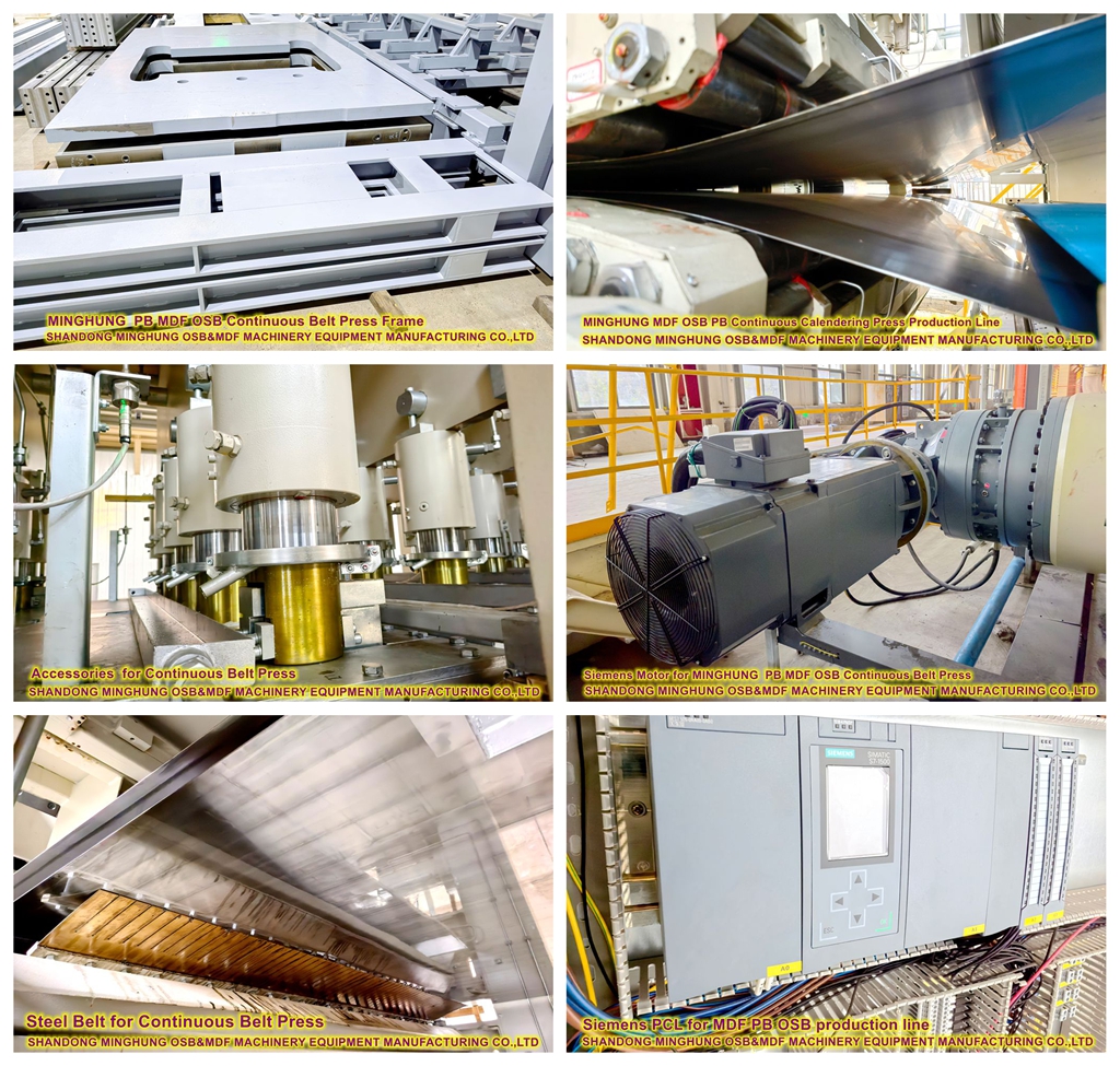 Details of continuous flat pressing lines تفاصيل خطوط الضغط المسطحة المستمرة MINGHUNG