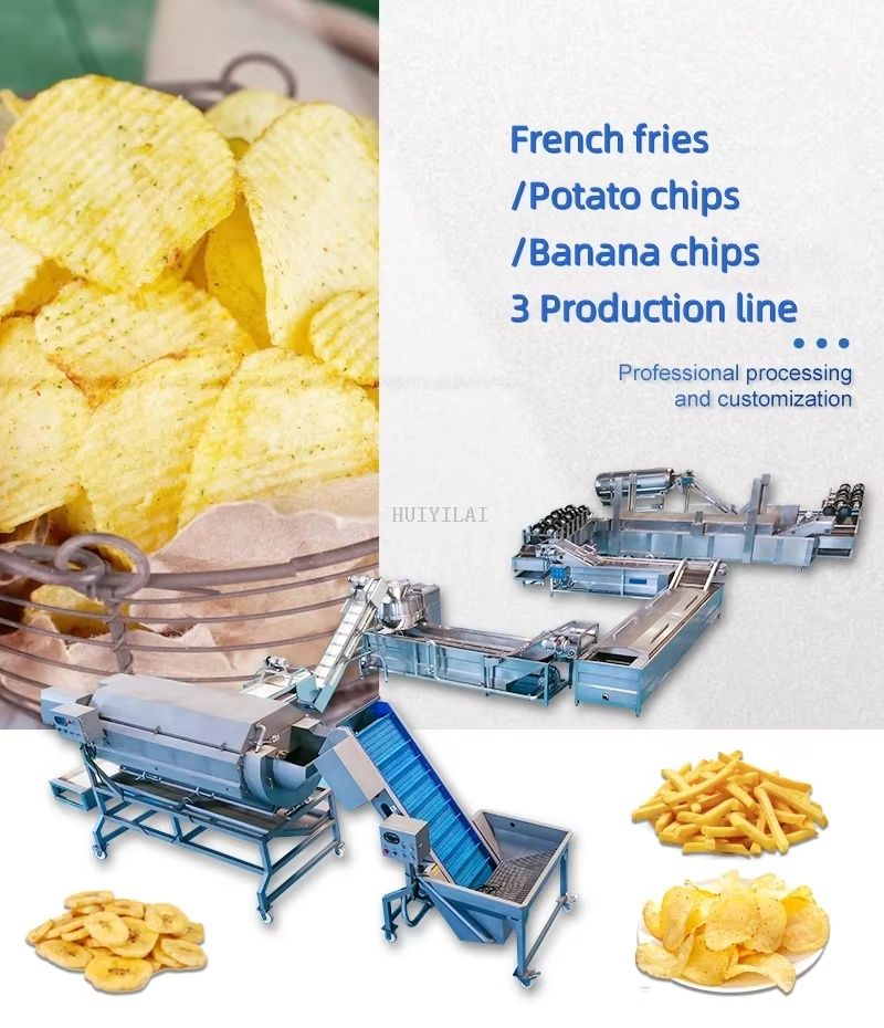 Potato Processing Line for Chip Production Linha de processamento de batata para produção de chips