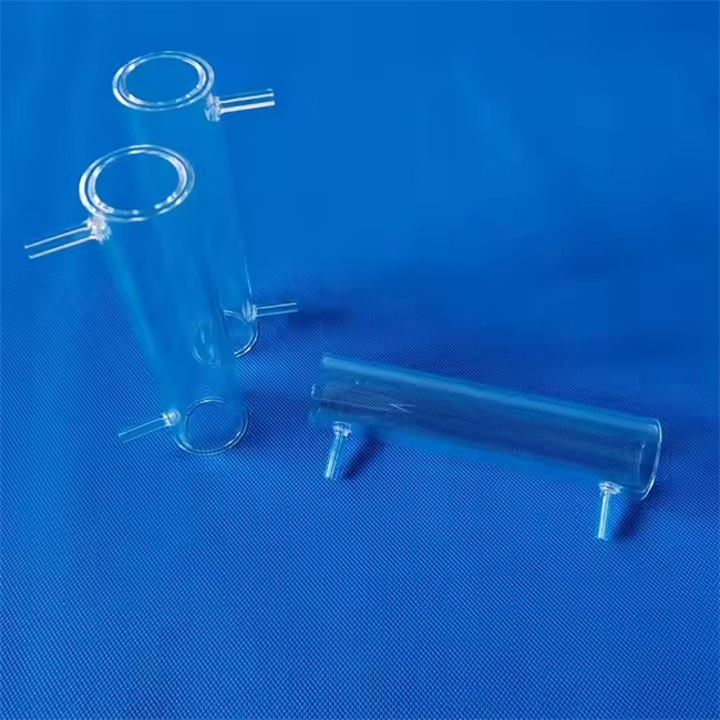 High temperature water circulation condensing quartz tube ارتفاع درجة حرارة تداول المياه تكثيف أنبوب الكوارتز