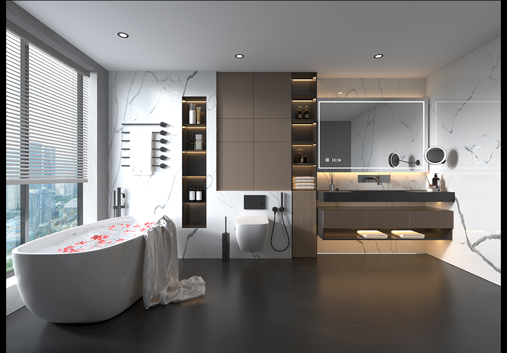 quartz stone vainity غرور حجر الكوارتز