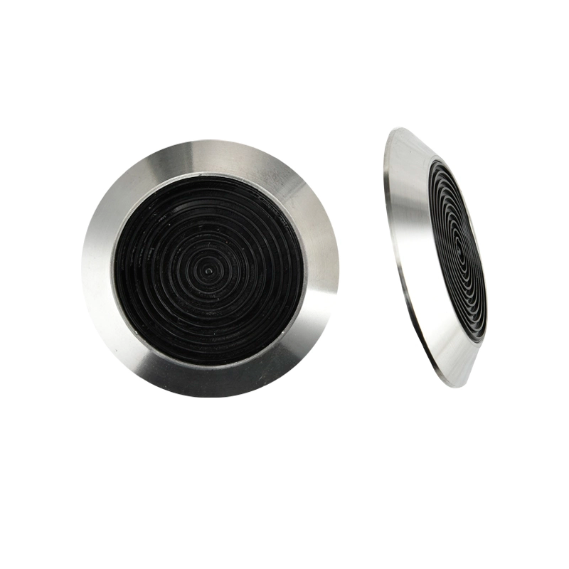 Stainless Steel Tactile Indicator Studs with Yellow/black PU Insert Sariq/qora PU qo'shimchali zanglamaydigan po'latdan yasalgan teginish ko'rsatkichlari