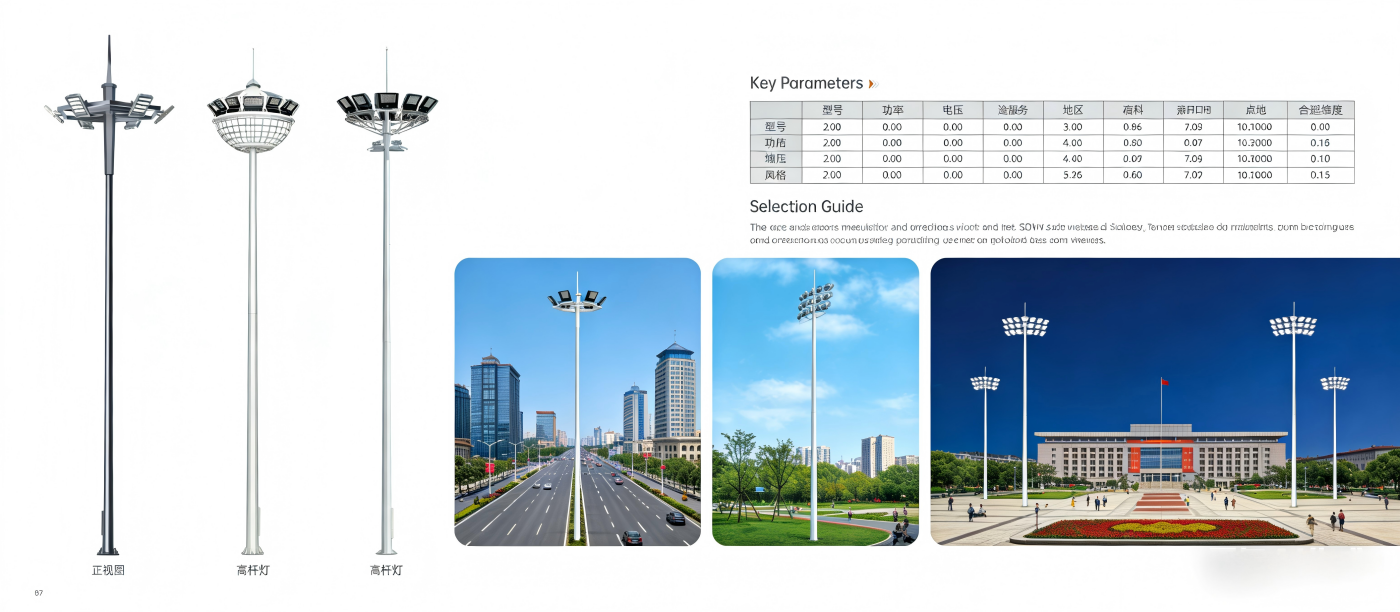High Mast Pole Selection انتخاب قطب دکل بالا