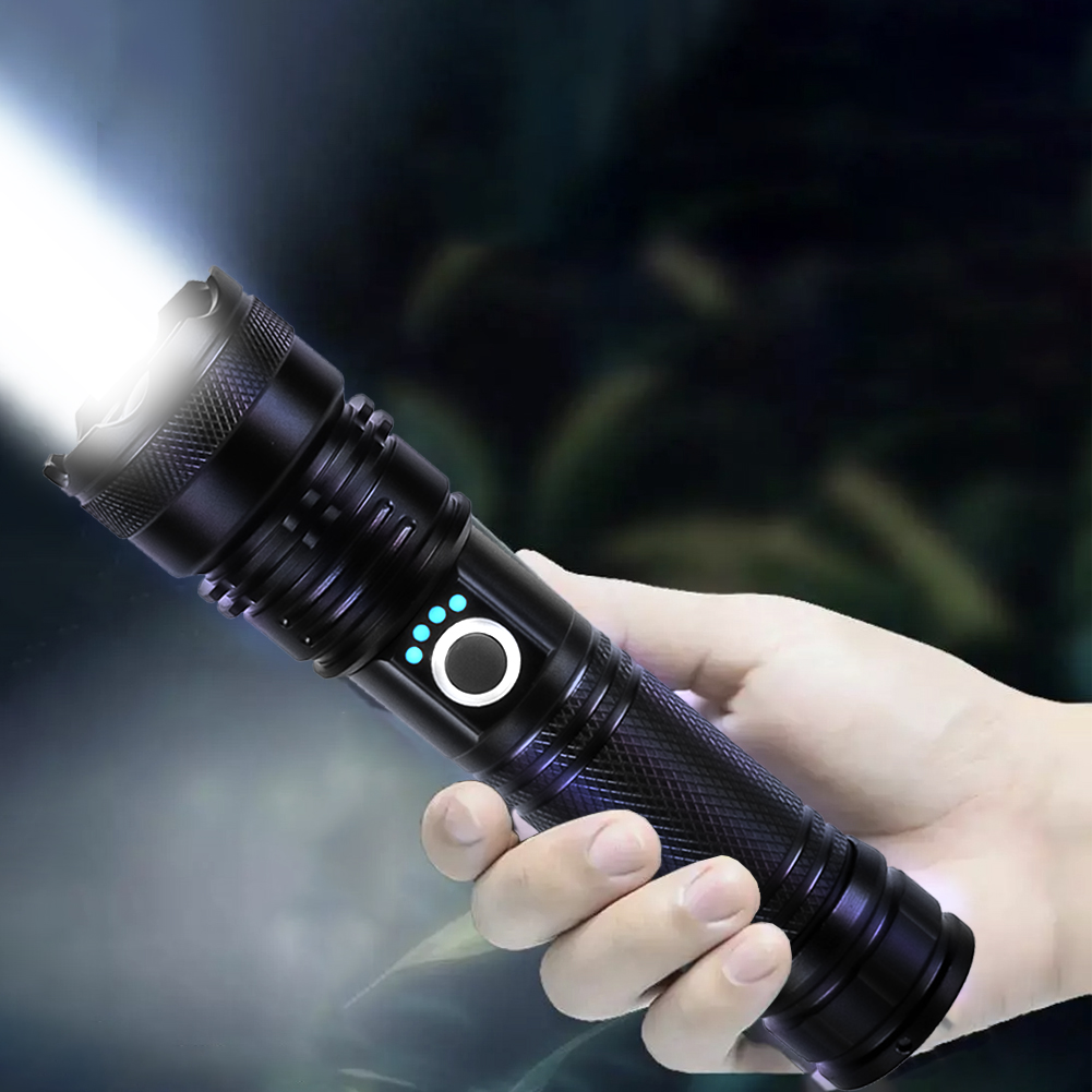 Helius LD02 1200 Lumens Aluminum Alloy Zoomable Power Display P70 LED Torche Flashlight 2 Helius LD02 1200 流明鋁合金可變焦電量顯示 P70 LED 手電筒 2