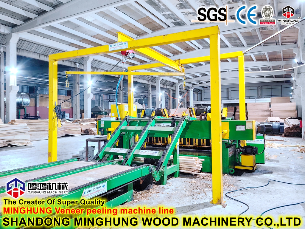 Veneer lathe MINGHUNG Furnierdrehmaschine