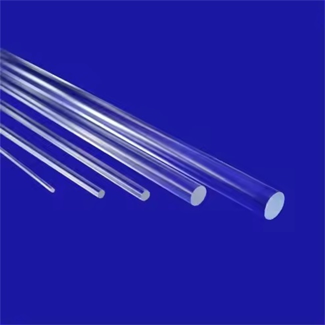 5-200mm transparent optical fused silica glass rod Tige de verre de silice fondue optique transparente de 5 à 200 mm