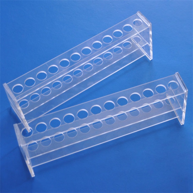 Laboratory quartz glass test tube holder Labor-Reagenzglashalter aus Quarzglas