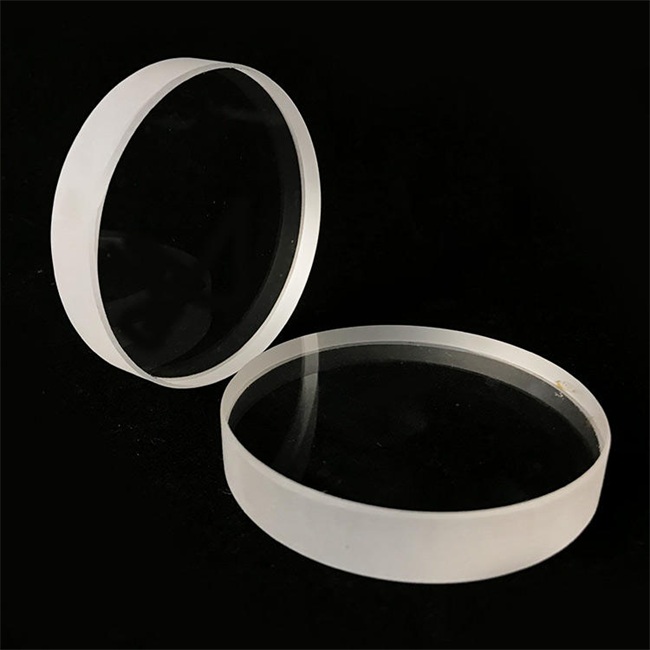 Round thick-walled fused silica boiler observation window Rundes, dickwandiges Quarzglas-Kesselbeobachtungsfenster
