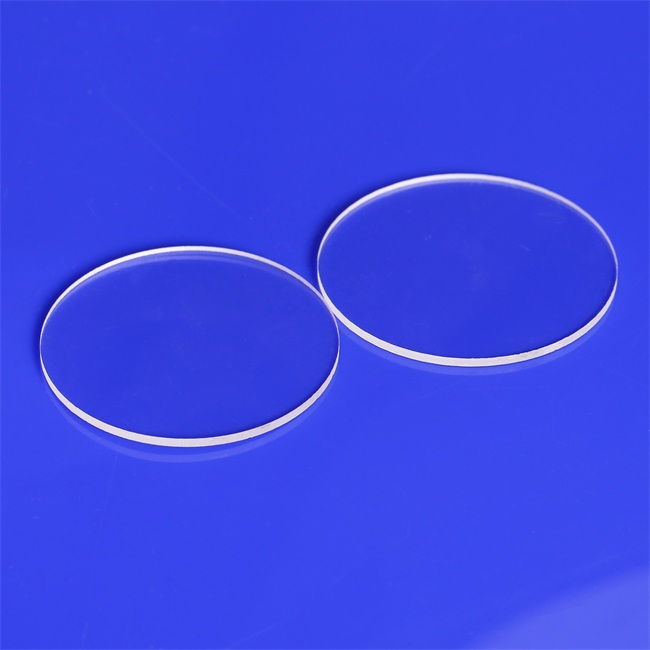 Fully polished transparent quartz plate لوحة كوارتز شفافة مصقولة بالكامل