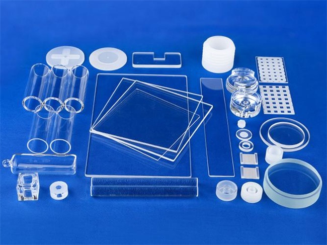 High transparency JGS1 quartz glass plate Hochtransparente JGS1-Quarzglasplatte
