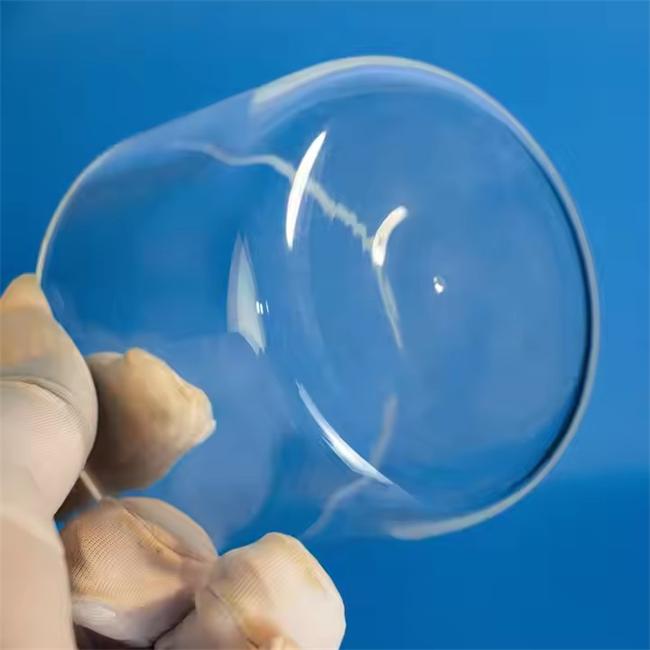 Transparent cylindrical quartz crucible supplier المورد بوتقة الكوارتز أسطواني شفاف