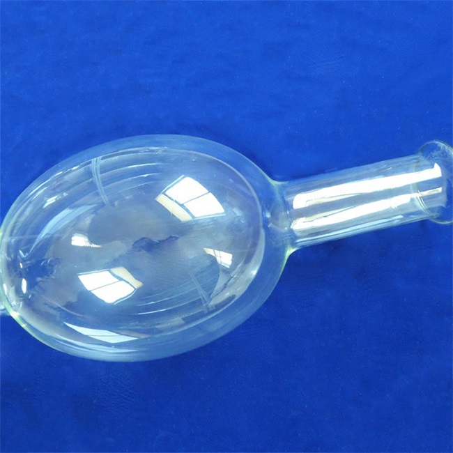 Transparent Spherical Round Bottom Quartz Glass Tubes 透明球形丸底石英ガラス管
