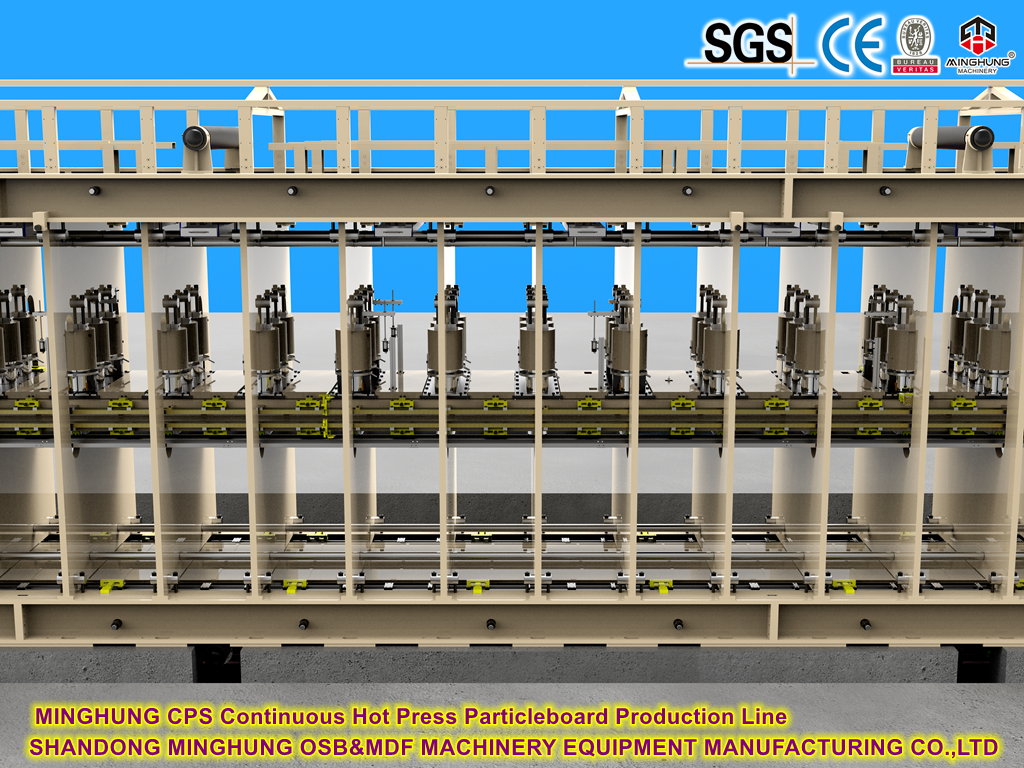 CPS Continuous Hot Pressing Particleboard Production Line Лінія бесперапыннага гарачага прэсавання ДСП CPS