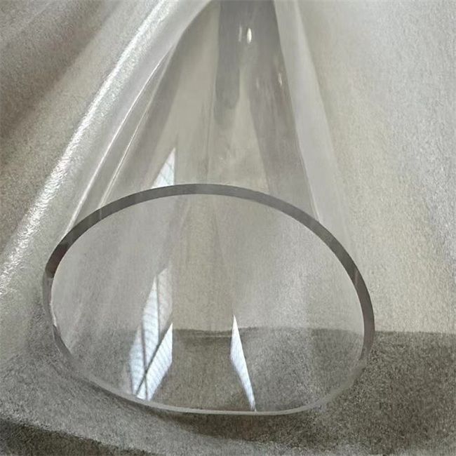 6-7 feet large diameter transparent quartz tube supplier 6-7 أقدام مورد أنبوب الكوارتز الشفاف بقطر كبير