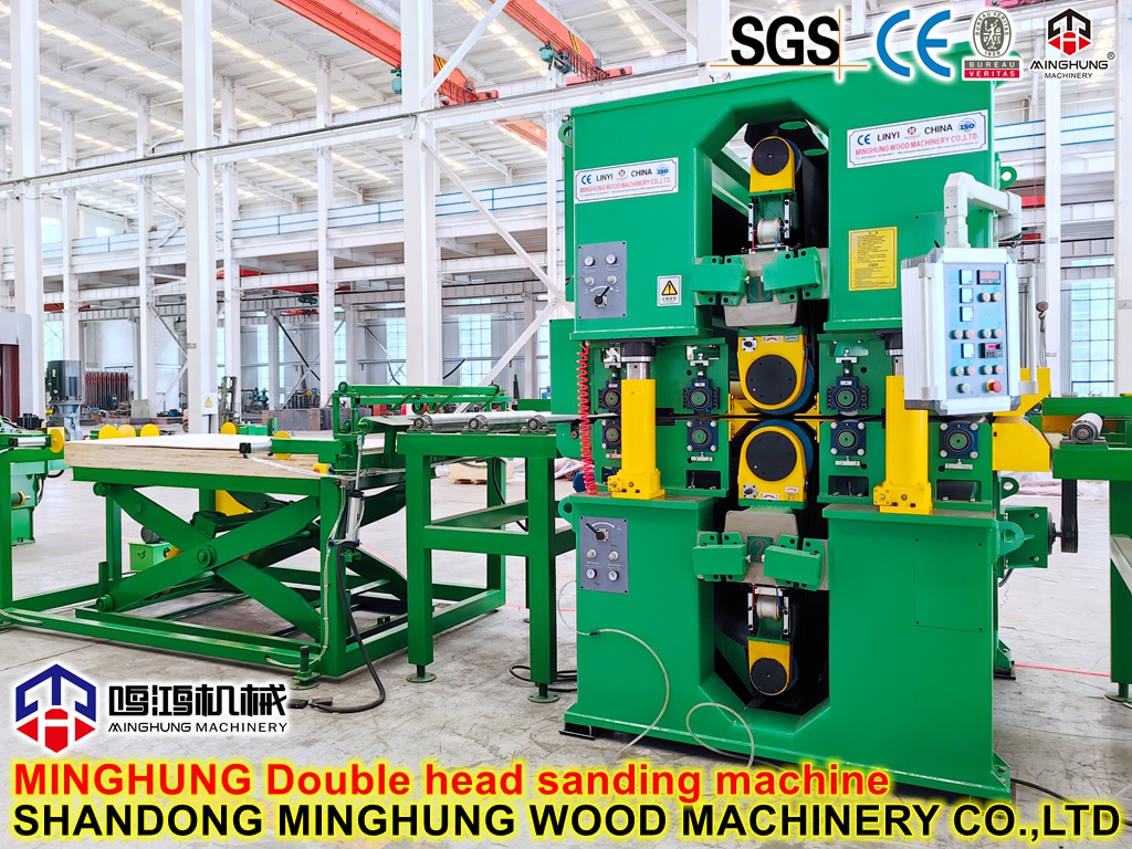 double sides sanding machine 4-футавая двухбаковая шліфавальная машына