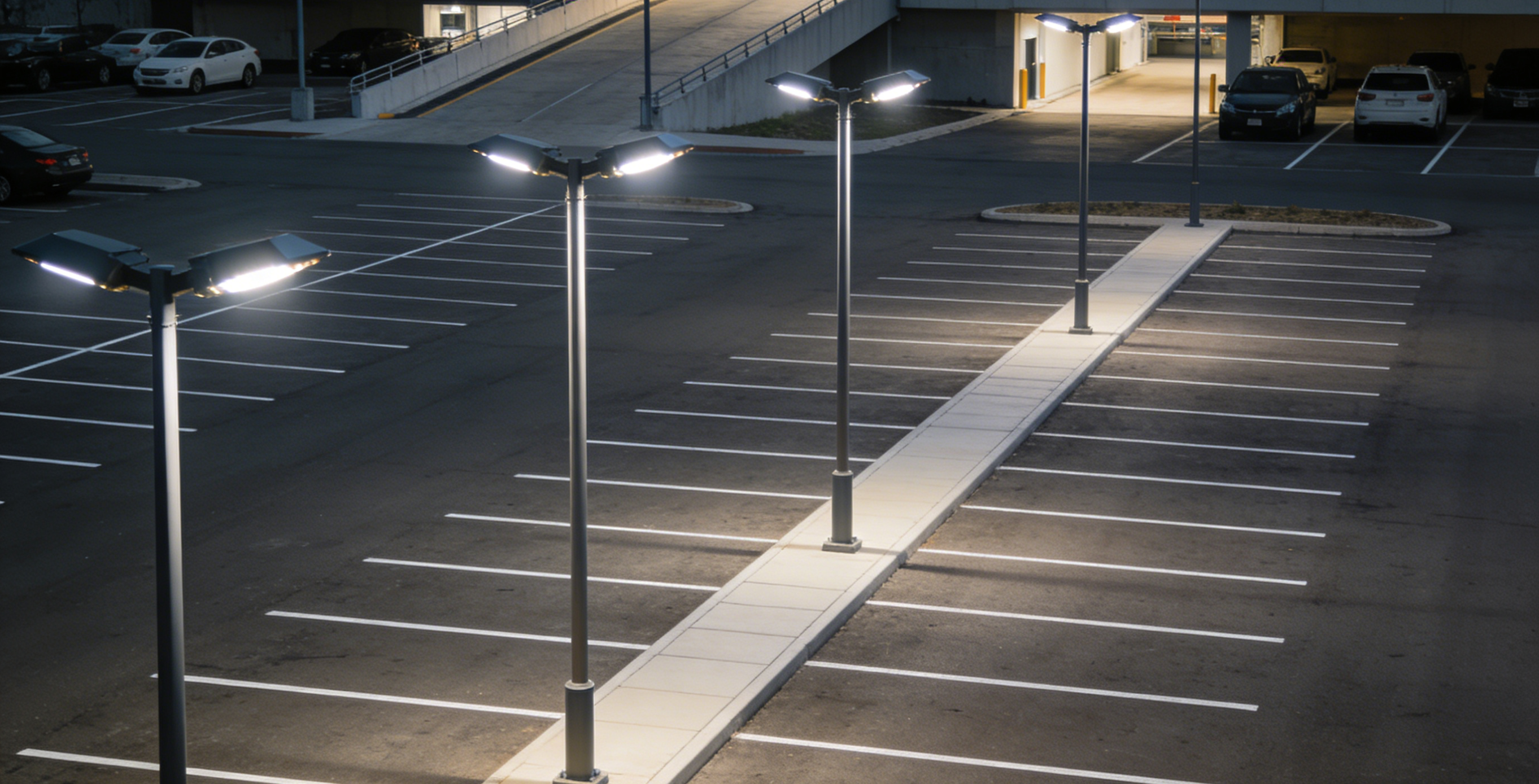 Key Factors for Parking Lot Lights Ключевые факторы для освещения парковок