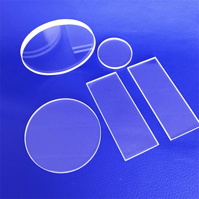 Low expansion coefficient fused silica glass plate لوح زجاج السيليكا المنصهر بمعامل تمدد منخفض