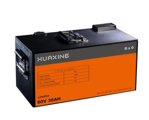 Deep Cycle 60V 36Ah LiFePO4 E-Motorcycle Battery Pack حزمة بطارية الدراجة النارية LiFePO4 الإلكترونية ذات الدورة العميقة 60 فولت 36 أمبير