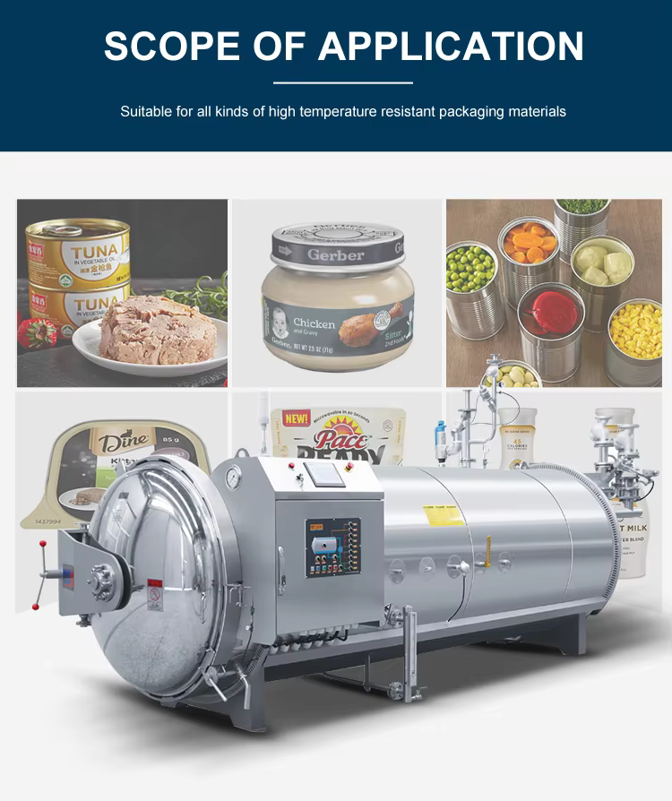 High Pressure Steam Food Sterilizer Autoclave உயர் அழுத்த நீராவி உணவு ஸ்டெரிலைசர் ஆட்டோகிளேவ்