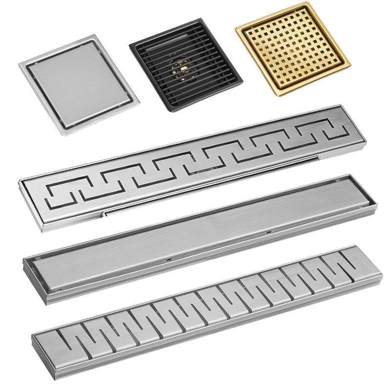 Shower Drain with Tile Insert Grate Hair Filter Imber Exhaurire cum Tile Insert Grate Hair Filter