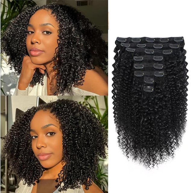 curly clip in hair Lockige Haarspange
