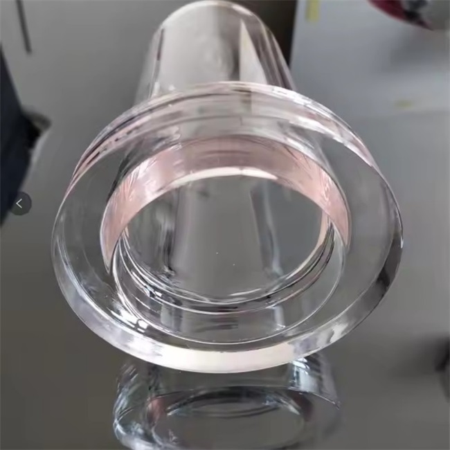 High temperature resistant quartz flange furnace tube Tubo de horno con brida de cuarzo resistente a altas temperaturas
