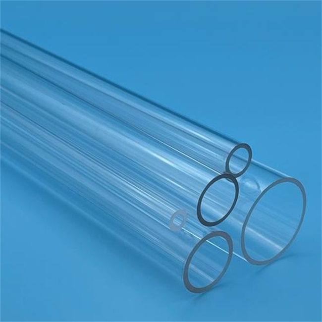 Bubble free fused silica glass tube Tubo in vetro di silice fusa senza bolle