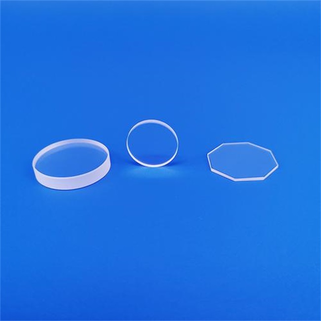 High transmittance metal halide lamp quartz glass plate عالية النفاذية معدن هاليد مصباح لوحة زجاج الكوارتز