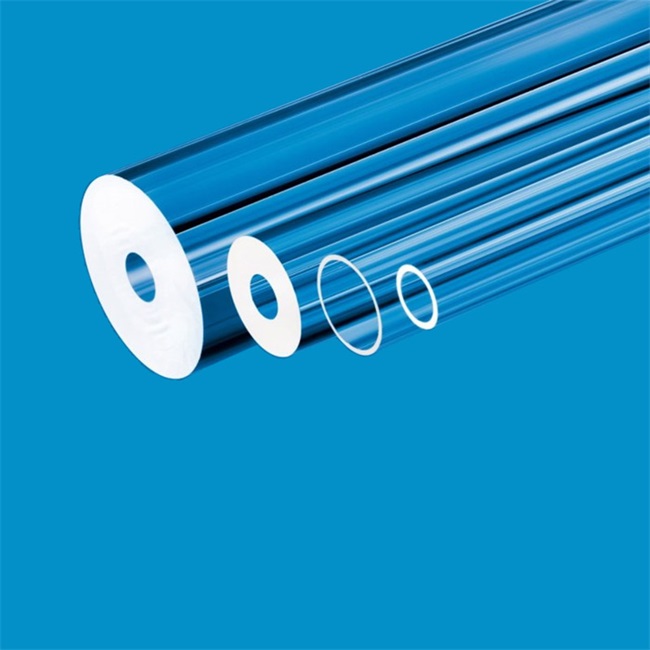 Quartz tube with 1800 ° C thermal resistance Кварцевая трубка с термостойкостью 1800°C.