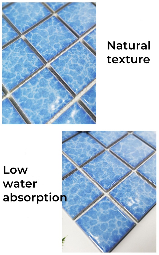 Premium Porcelain Mosaic Tiles for Floor/Wall بلاط فسيفساء بورسلين فاخر للأرضية/الجدار