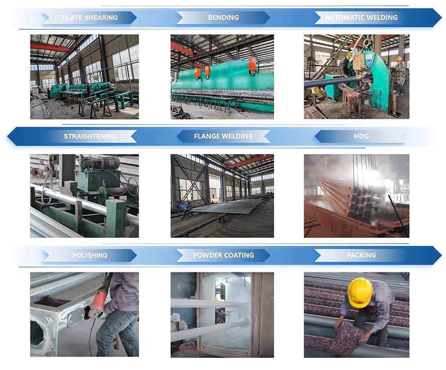 DS-TLP1 Hot Dipped Galvanized Traffic Light Pole, Signal Light Pole From China Manufacturer (5) DS-TLP1 varmgalvaniseret trafiklysstang, signallysstang fra Kina-producent (5)