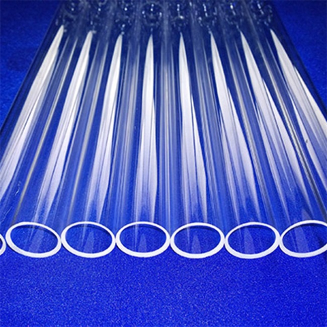 High purity heat treatment furnace quartz glass tube Tubo in vetro al quarzo per forno per trattamento termico ad alta purezza