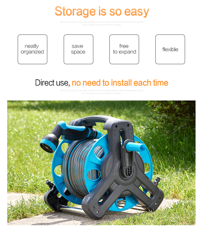 storage design of garden sturdy swivel hose reel & cart 花園堅固的旋轉軟管捲盤和推車的存儲設計