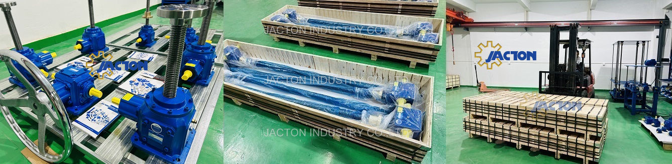 Bevel Gear Machine Screw Jack packing Embalaje del gato de tornillo de máquina de engranaje cónico