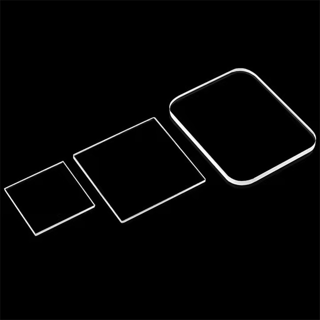 0.5-100 mm high purity optical fused silica glass 0,5–100 mm hochreines optisches Quarzglas