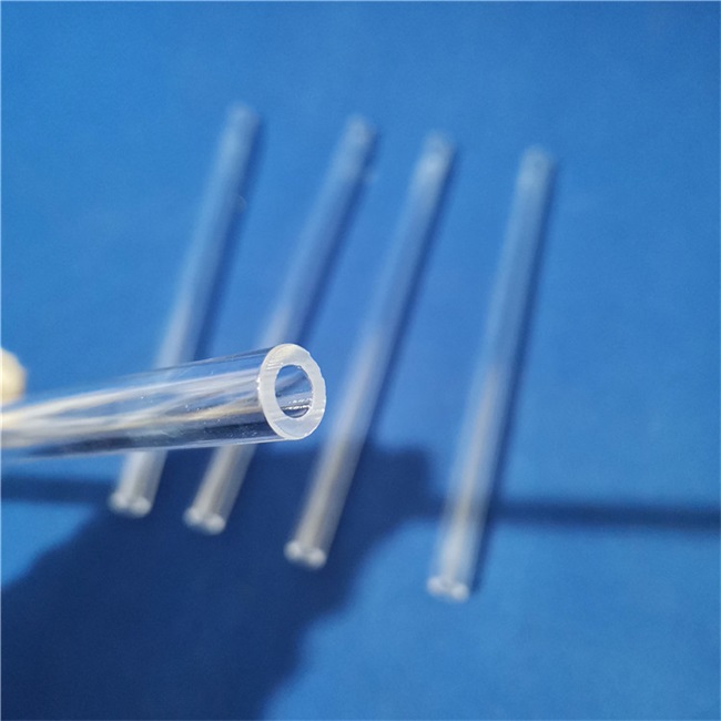 High temperature resistant fused silica glass tube أنبوب زجاجي من السيليكا المنصهر المقاوم لدرجات الحرارة العالية