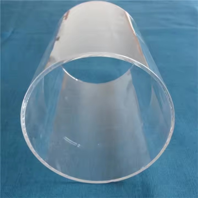 Transparent UVC large diameter quartz glass tube 투명한 UVC 대구경 석영 유리관