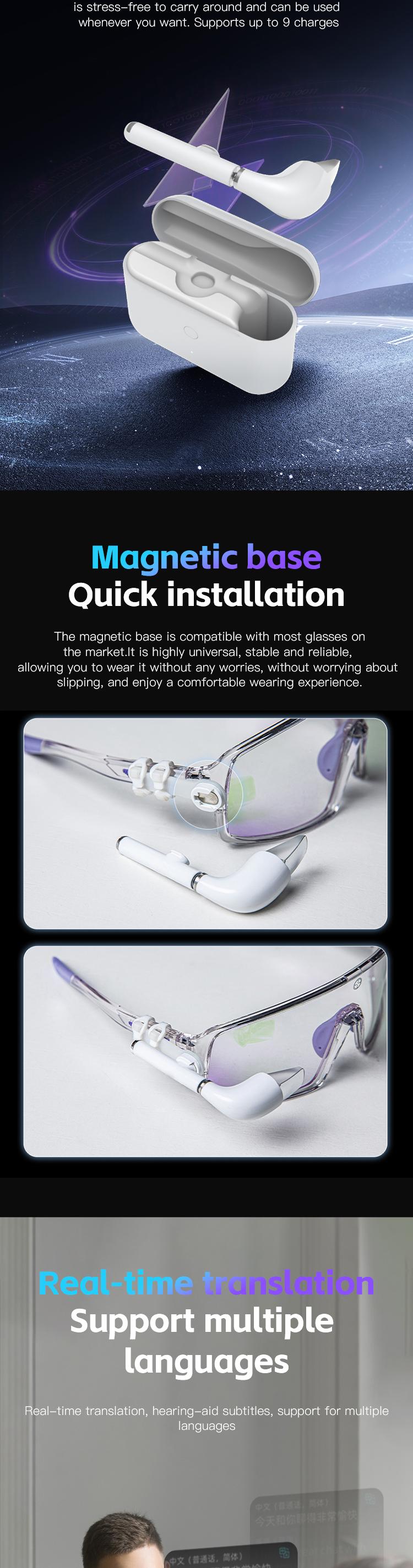Smart AR HUD Glasses (2) Ochelari Smart AR HUD (2)
