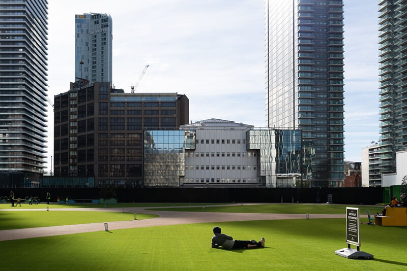 երկարակյաց արհեստական կանաչ սիզամարգ կոմերցիոն նախագծի համար