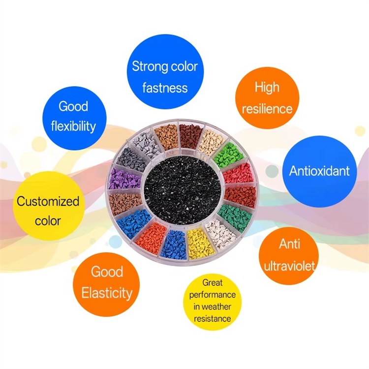 Custom EPDM rubber granules Granulés de caoutchouc EPDM personnalisés