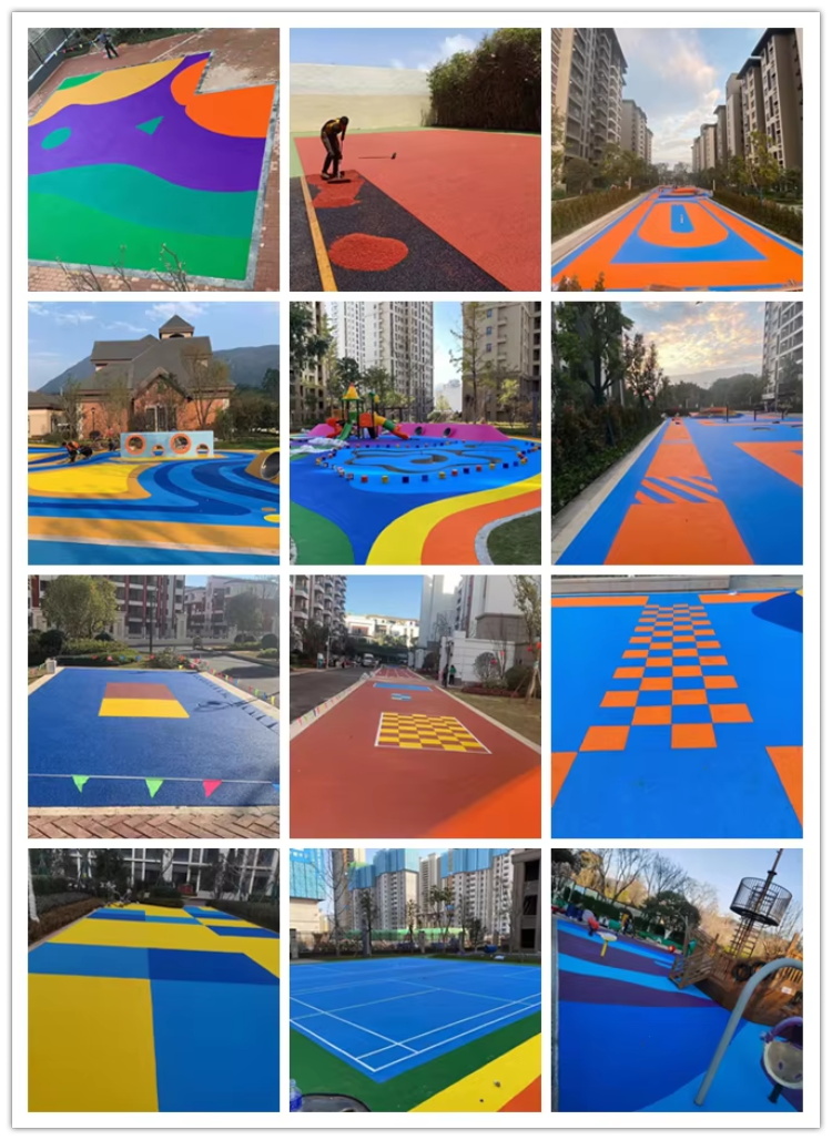 Color EPDM Granules application تطبيق حبيبات EPDM الملونة