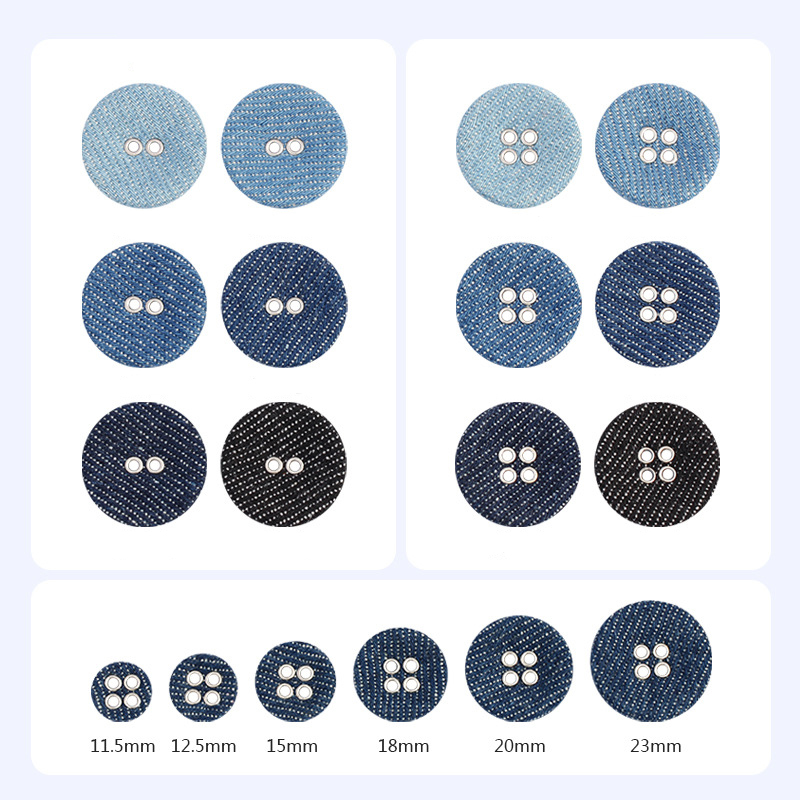 fabric cover round button غطاء من القماش بزر مستدير