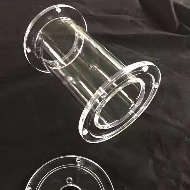 Low thermal expansion coefficient high-purity quartz flange Supplier Proveedor de bridas de cuarzo de alta pureza con bajo coeficiente de expansión térmica