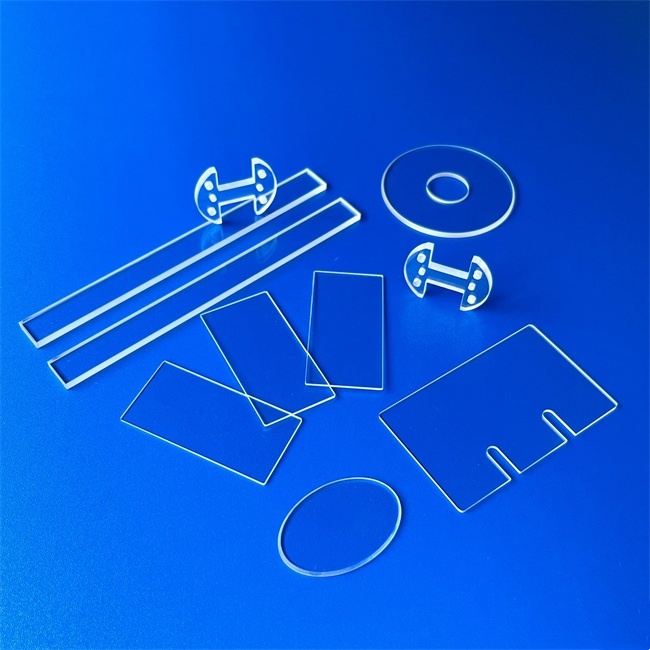 8-500mm UV transparent quartz substrates ركائز الكوارتز الشفافة للأشعة فوق البنفسجية 8-500 مم